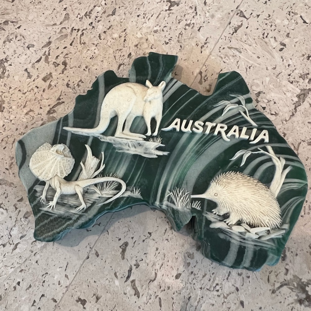 VTG Australian Marble Stone Paperweight - Picture 5 of 7
